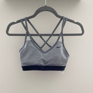 Nike Grey Padded Sports Bra